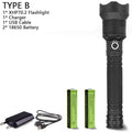 250000cd 1000m XHP90.2 most powerful led flashlight usb Zoom Tactical torch